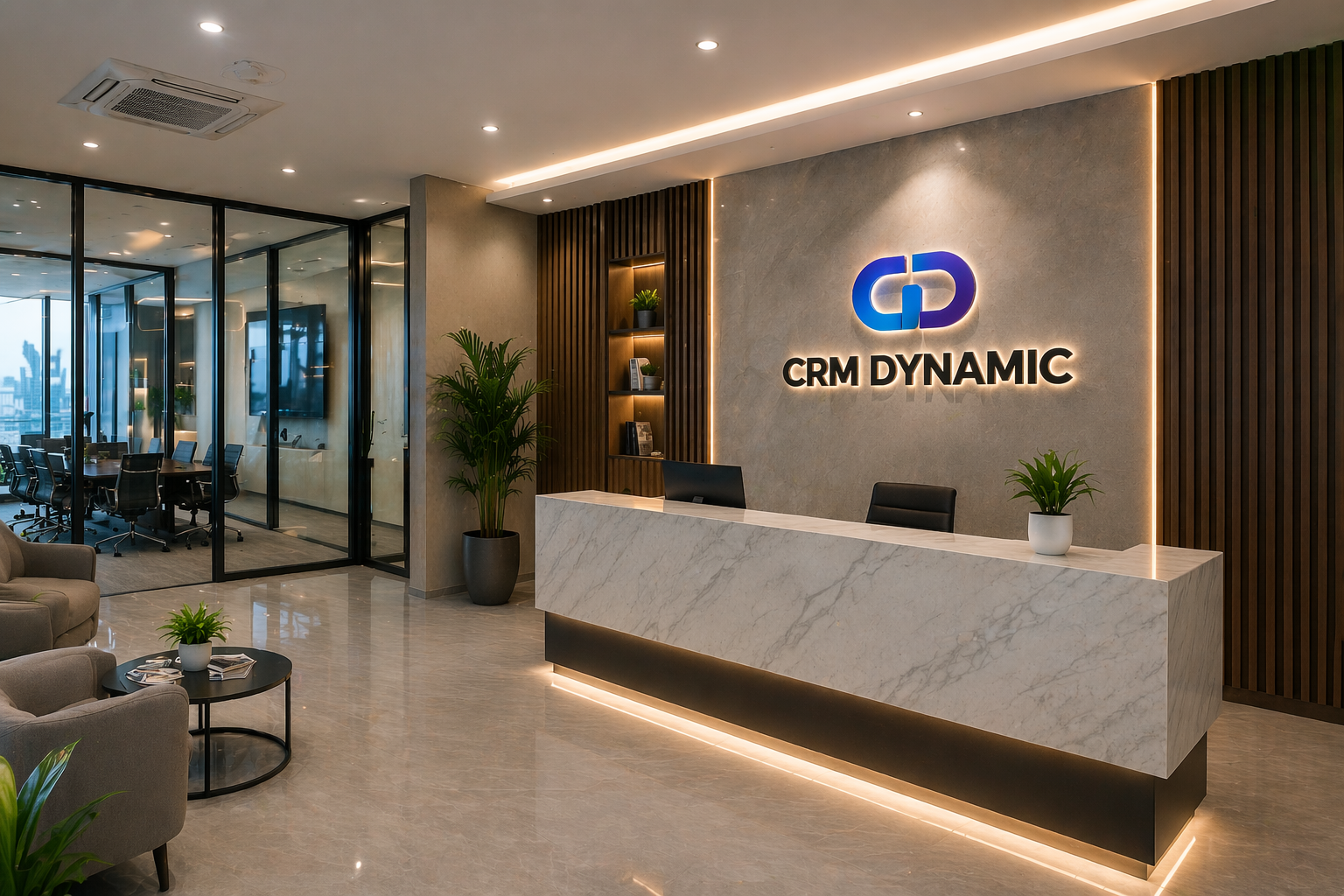 Modern reception interior