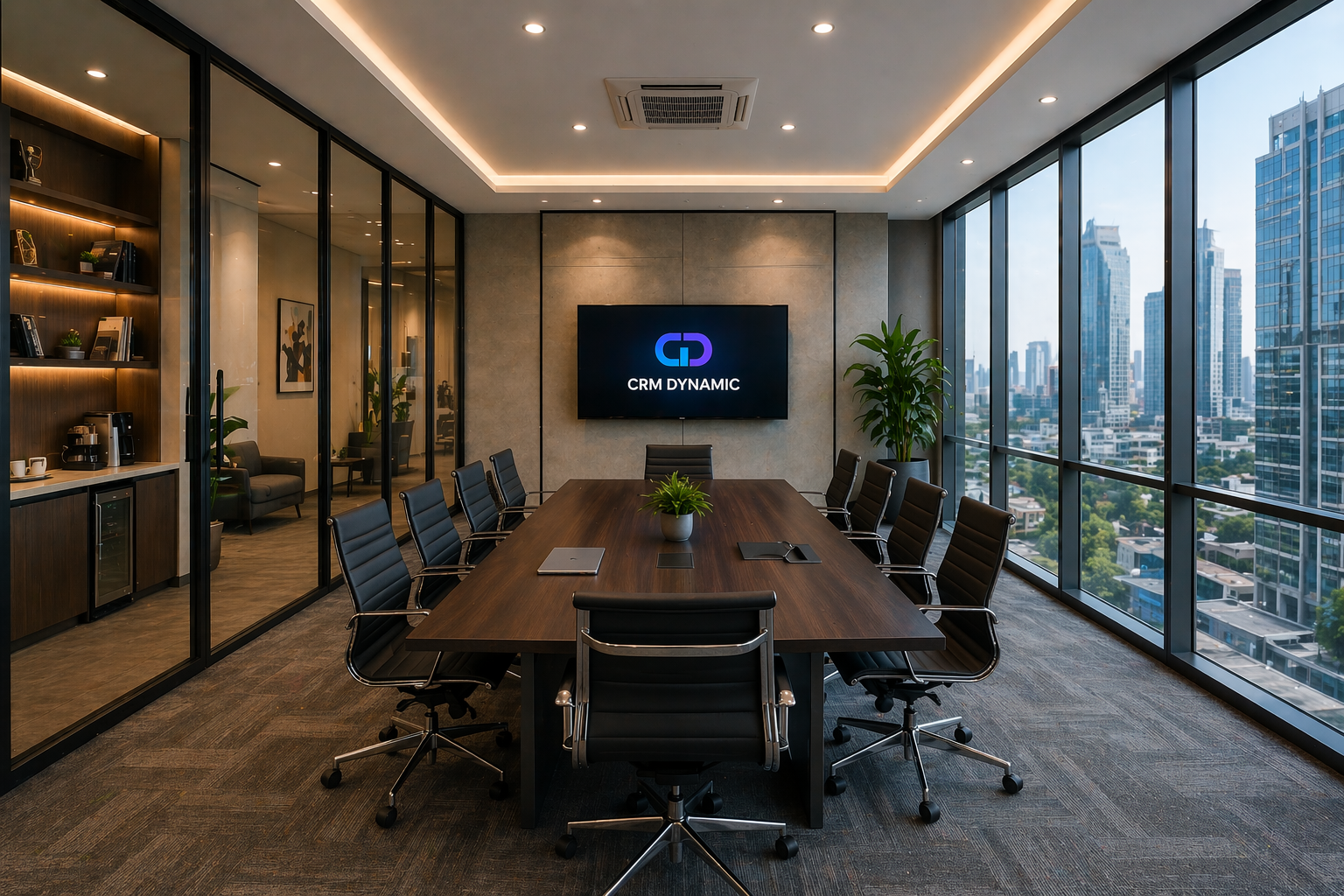 Modern conference room interior